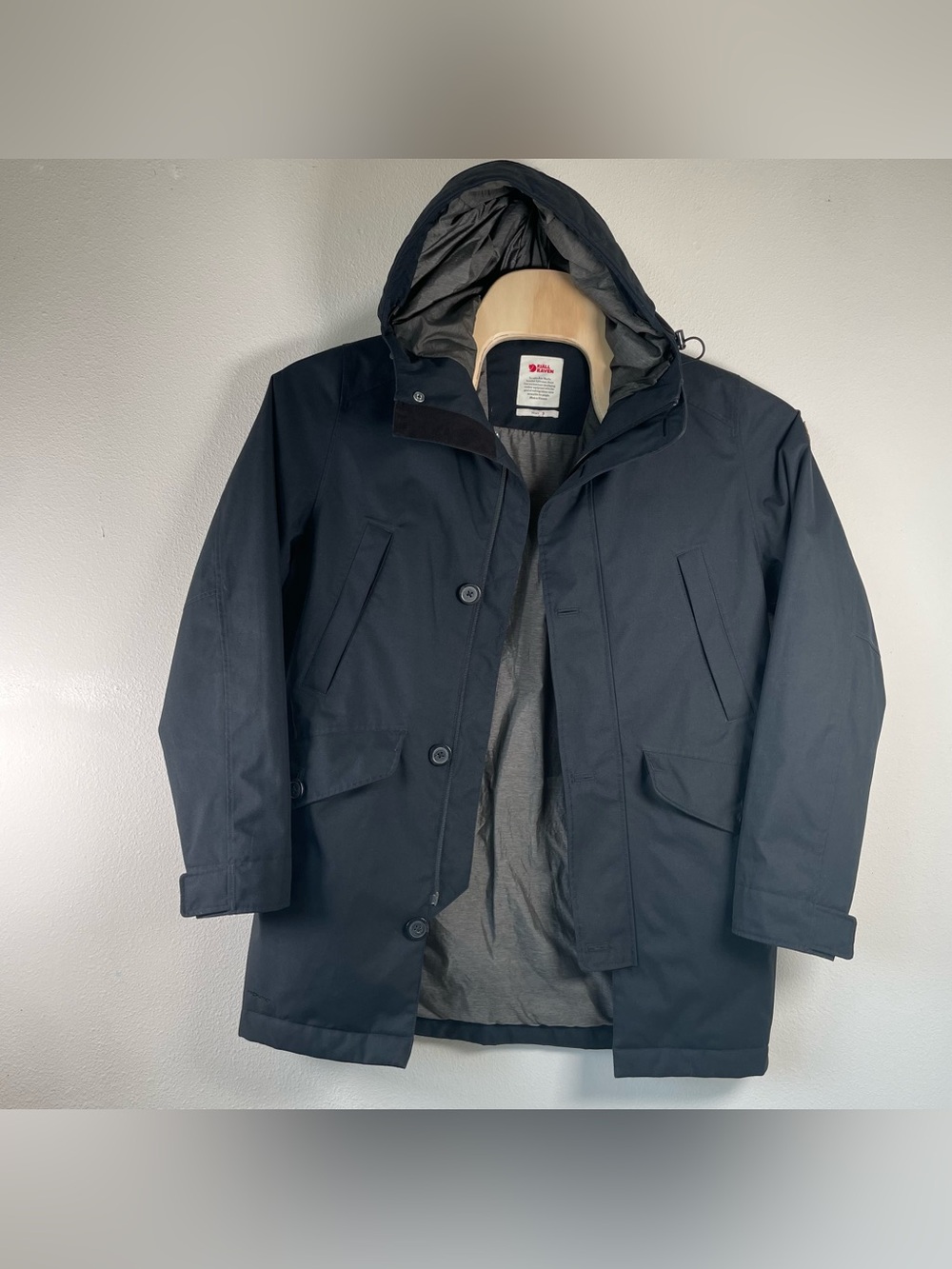 Fjallraven Kiruna Lite Parka Waterproof Insulated Jacket 82975 Men's Size S Blac